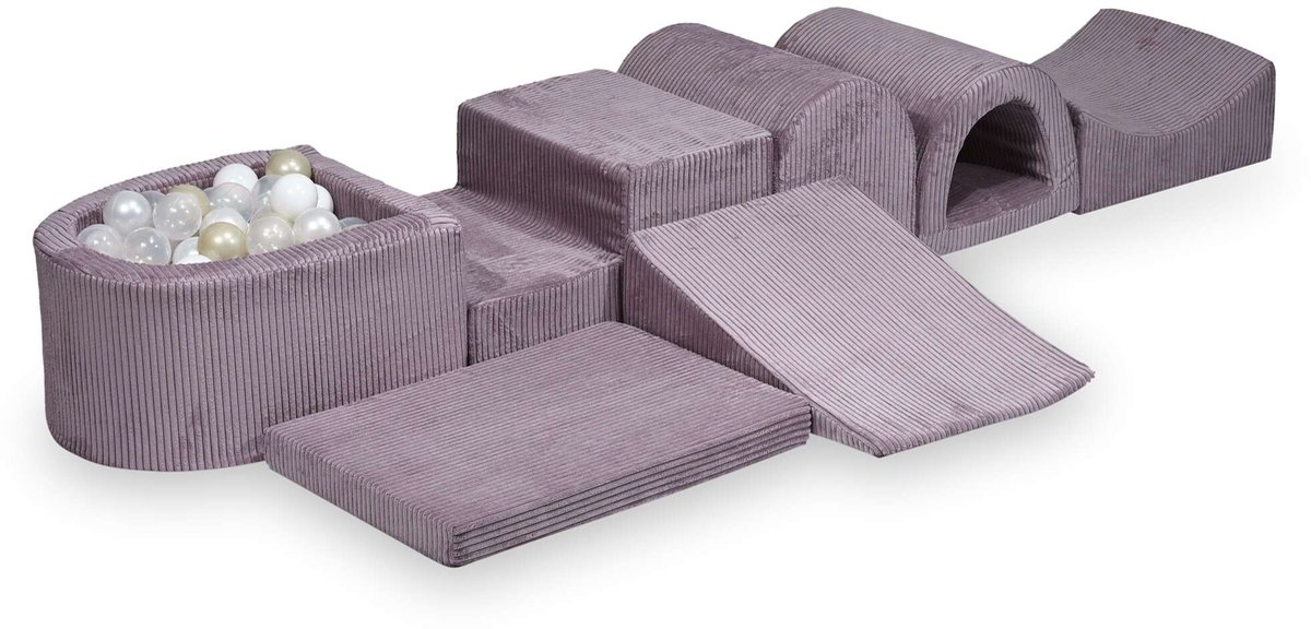 Grootste schuimspeelset met microballenbad Corduroy