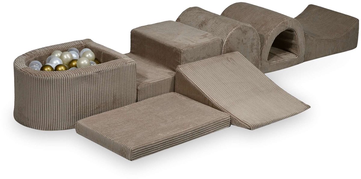 Grootste schuimspeelset met microballenbad Corduroy