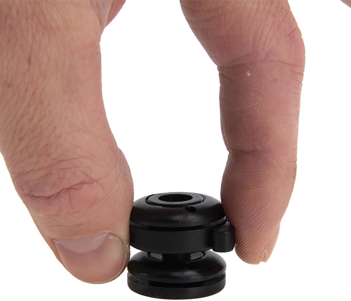 Afdekzeilwinkel - Minax doek op doek ontvanger drukknopen nylon zwart kunststof 10 stuks