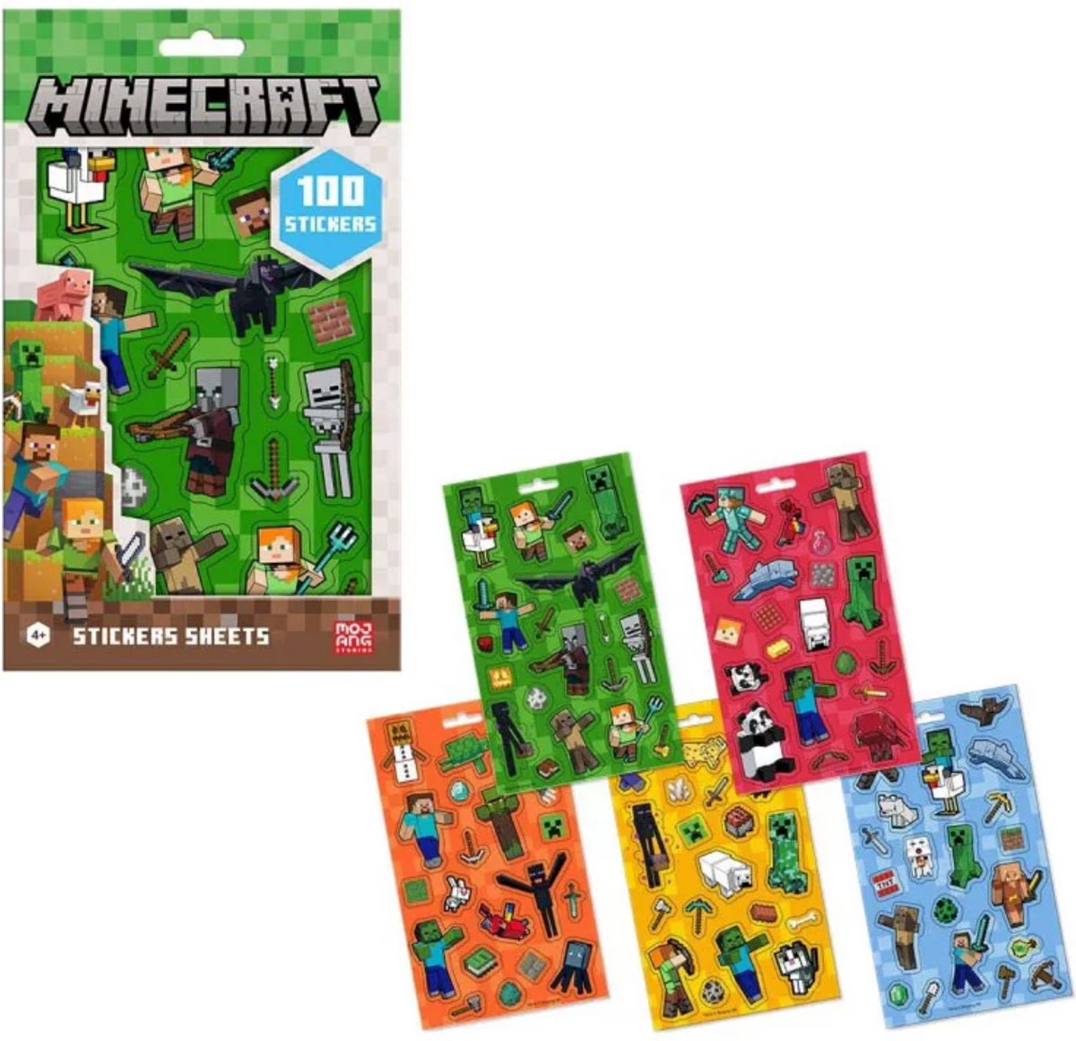 Minecraft Boom sticker set 5 sheets