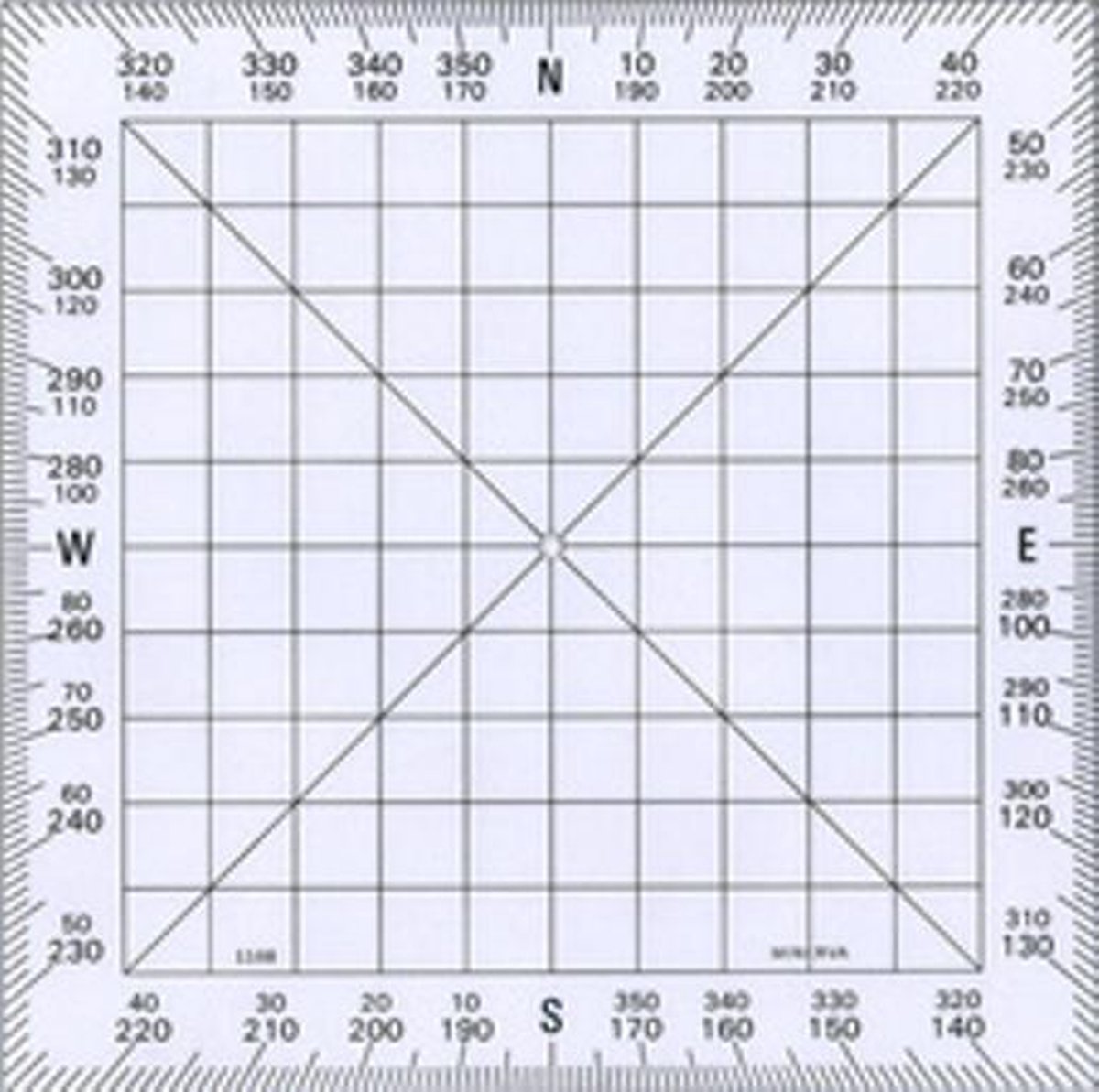   navigatie sjabloon 130 x 130 mm