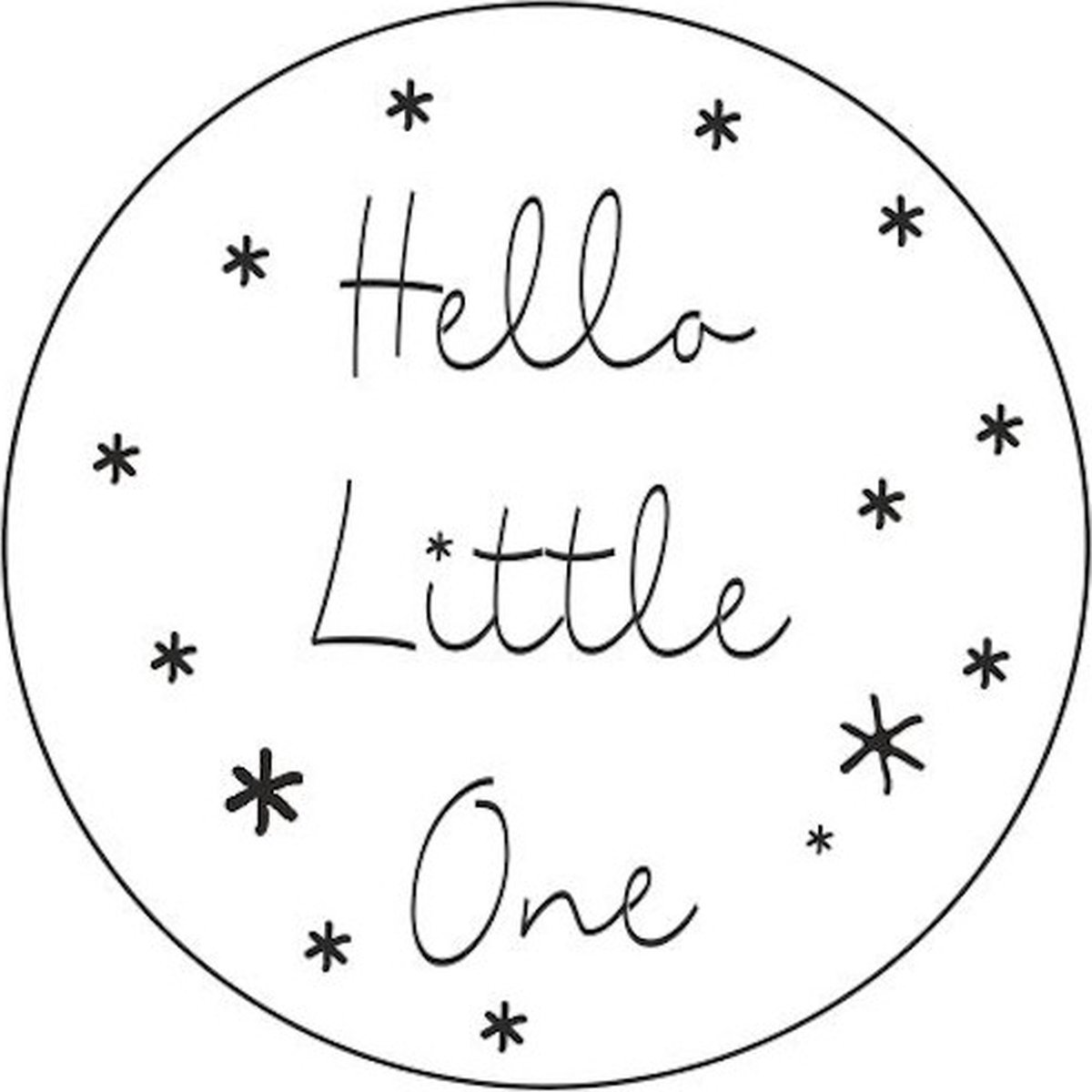 Etiket - Sticker - Hello Little One - 20 stickers