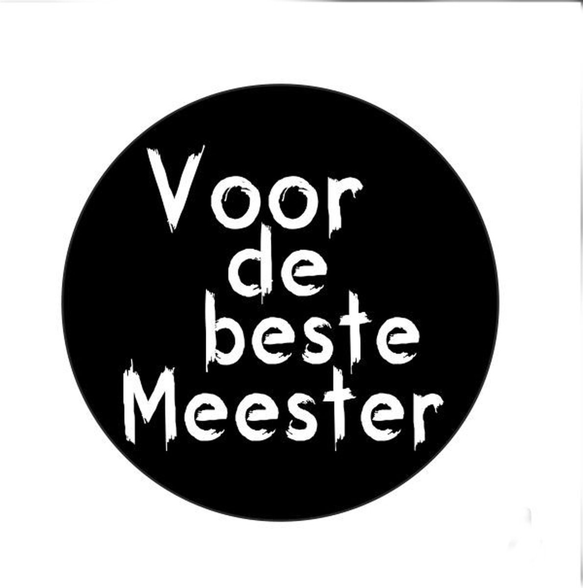 Stickers - Zwart Wit - Beste meester / Schooljaar - 12 stickers
