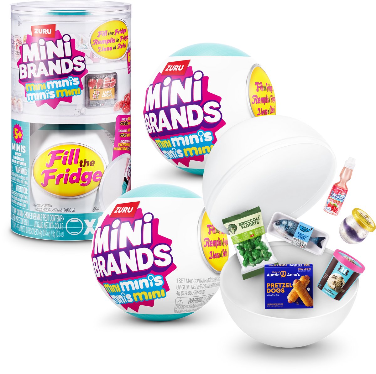 Mini Brands Fill the Fridge Mini Minis Serie 1 Capsule 2pak van Zuru