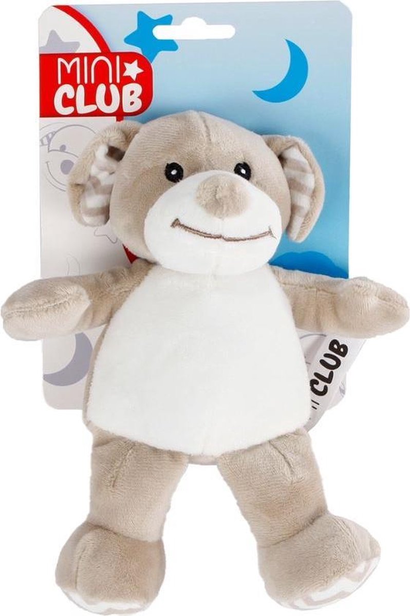 Mini Club Knuffelhond Junior 20 Cm Pluche Lichtbruin