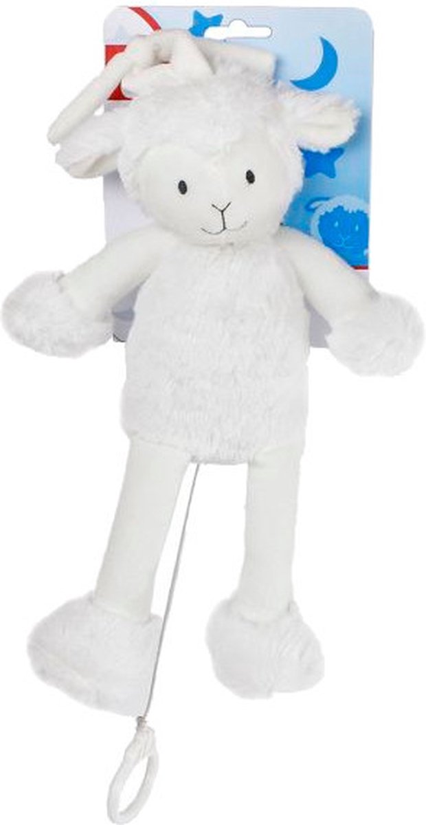 Mini Club Muziekdoos Schaap Junior 27 Cm Pluche Wit