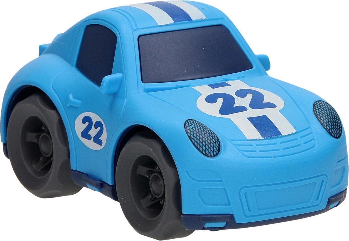 Mini Club Raceauto Pull-back Junior 14,5 Cm Blauw