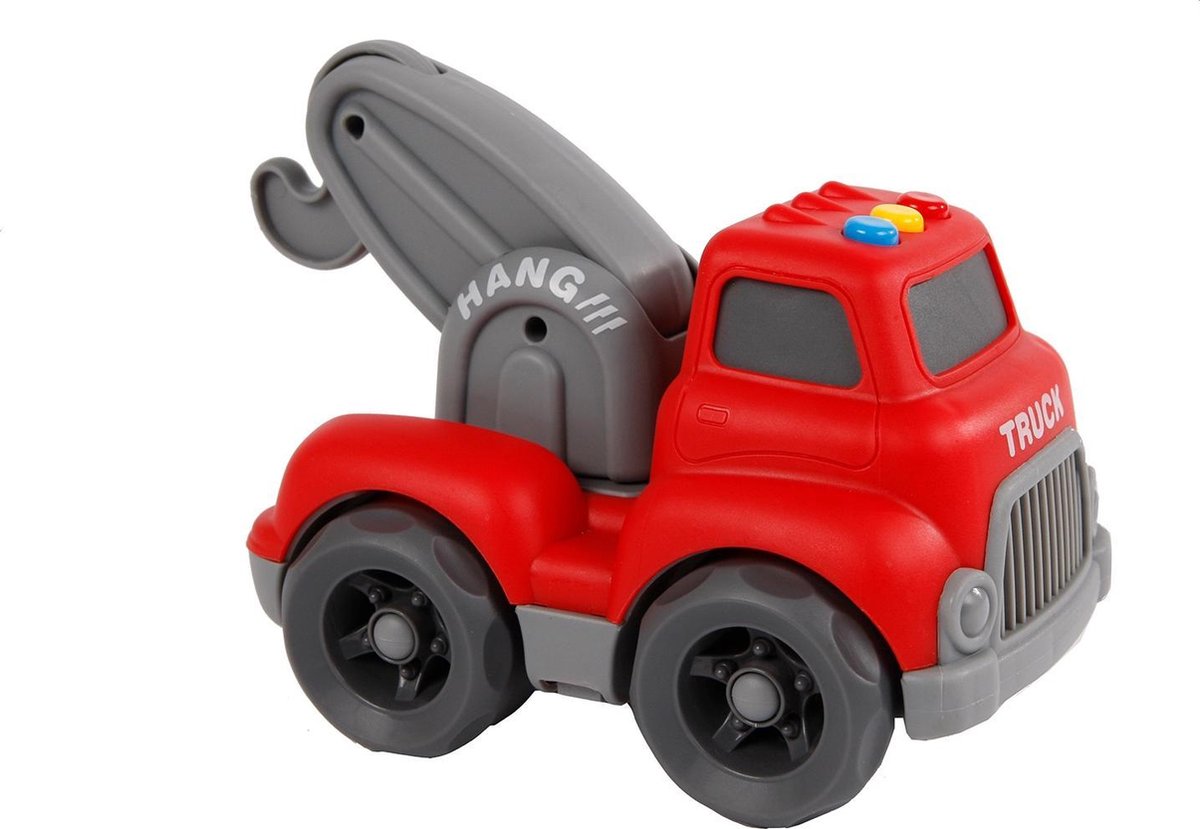 Mini Club Takelwagen Met Licht En Geluid Jongens 16 Cm Rood