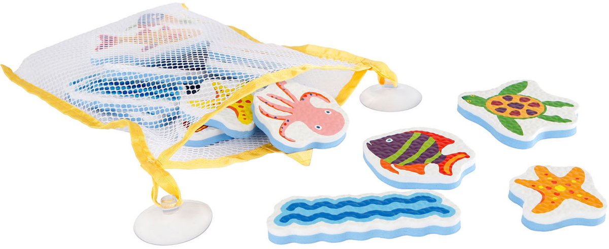 Mini club Mini Club Foam Bad Plakfiguren Zeedieren, 16dlg.