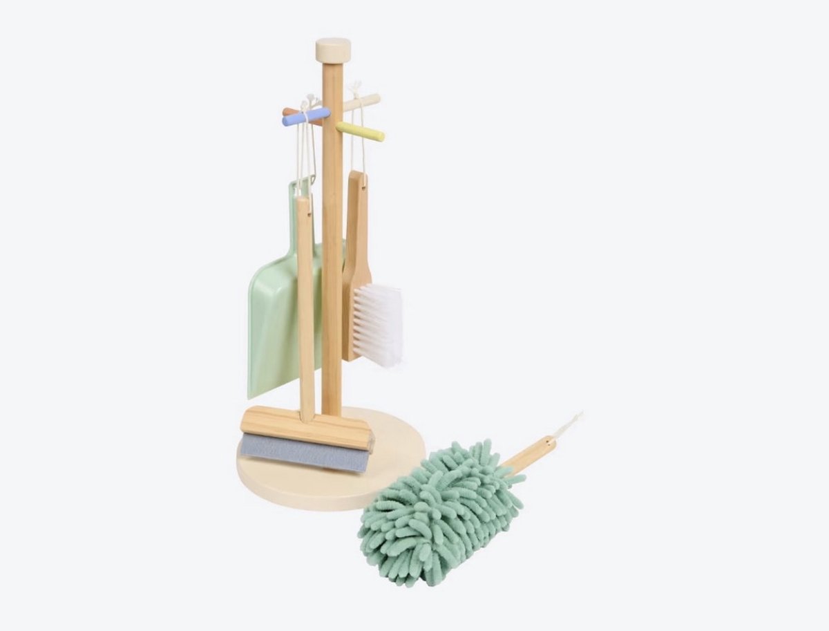 Houten Schoonmaakset voor Kinderen – 5-delig – Mini Matters – Spelen & Leren