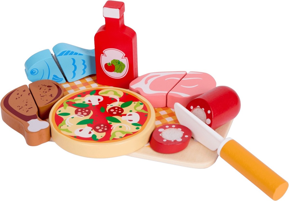 Mini Matters Houten Etenswaren Set – Inclusief Klittenband – FSC®-gecertificeerd – Vanaf 18 Maanden