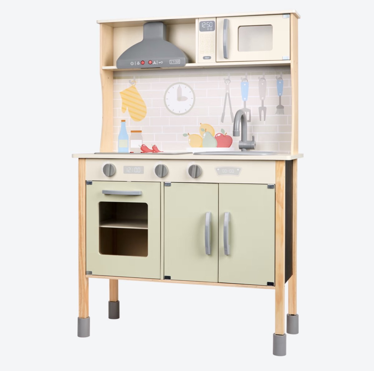 Mini Matters Houten Speelkeuken met Licht & Geluid – Inclusief Accessoires – Interactief & Duurzaam