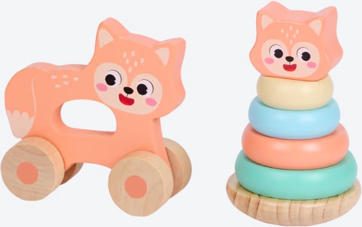 Mini Matters Houten Stapeltoren Vos