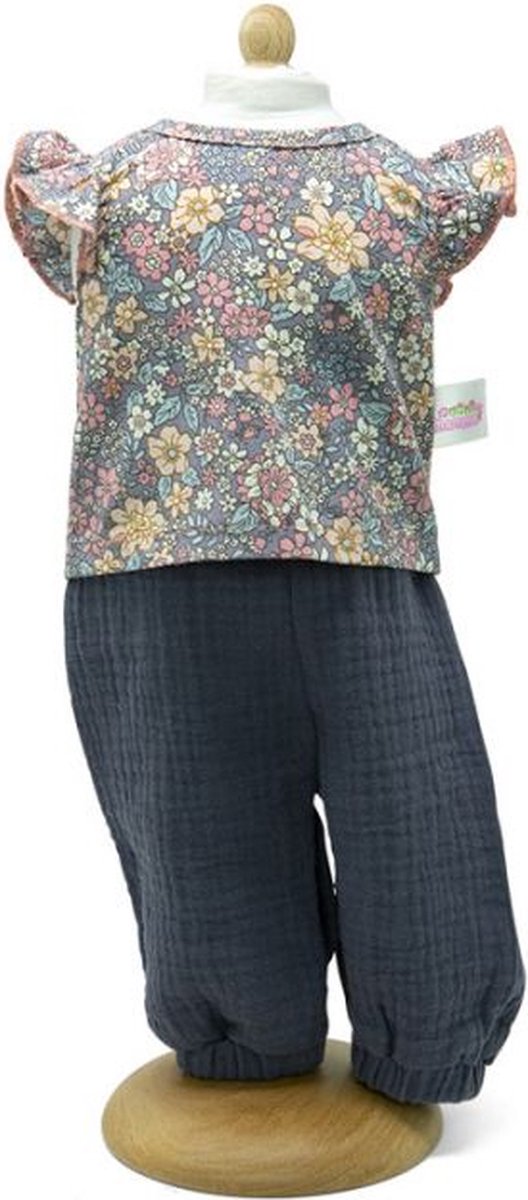 Mini Mommy Broek met Gebloemde Blouse 33 - 37 cm