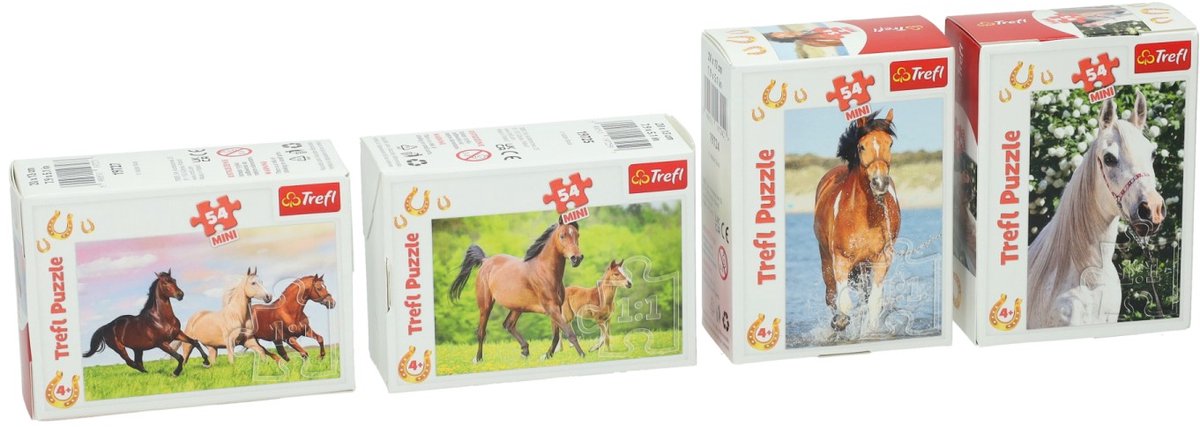 Mini Puzzel Paarden, 54st.