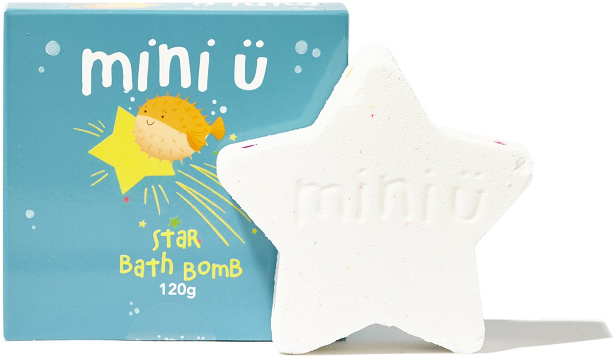 Mini U badbruisbal ster - kleurrijk badspeelgoed voor kinderen.