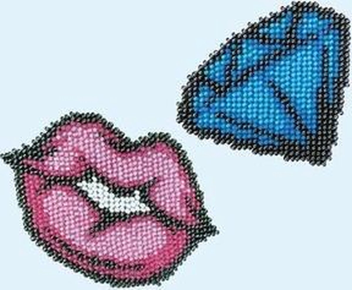 Mini Art Crafts Applicatie Lips / Diamond