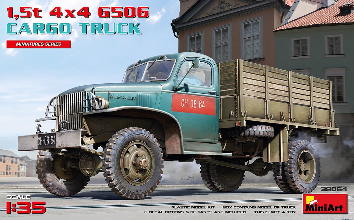 1:35 MiniArt 38064 1,5t 4X4 G506 Cargo Truck Plastic kit