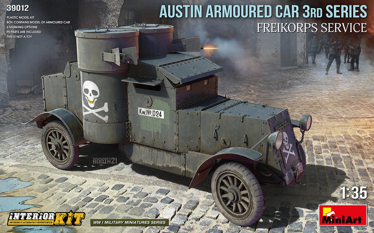 MiniArt - 1/35 AUSTIN ARMOURED CAR 3RD SER FREIKORPS SERVICE (10/22) * - modelbouwsets, hobbybouwspeelgoed voor kinderen, modelverf en accessoires
