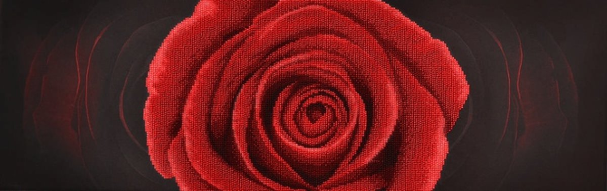 MiniArt Crafts Red Rose. 63 x 20 cm.