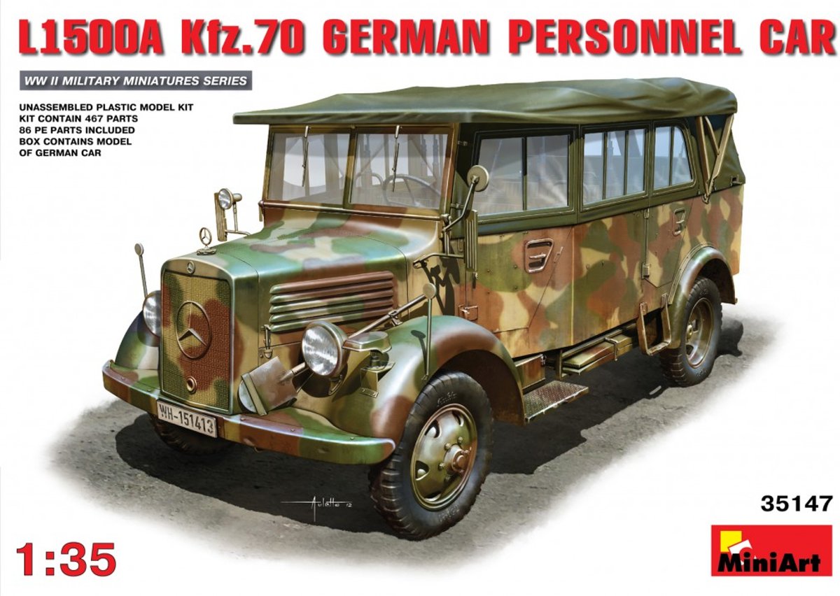 Miniart L1500A (Kfz.70 German Personnel Car