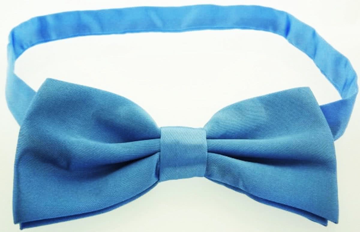 Zijden Vlinderdas Strik Lichtblauw
