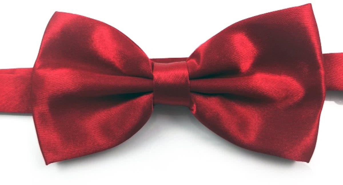 Zijden Vlinderdas Strik Rood