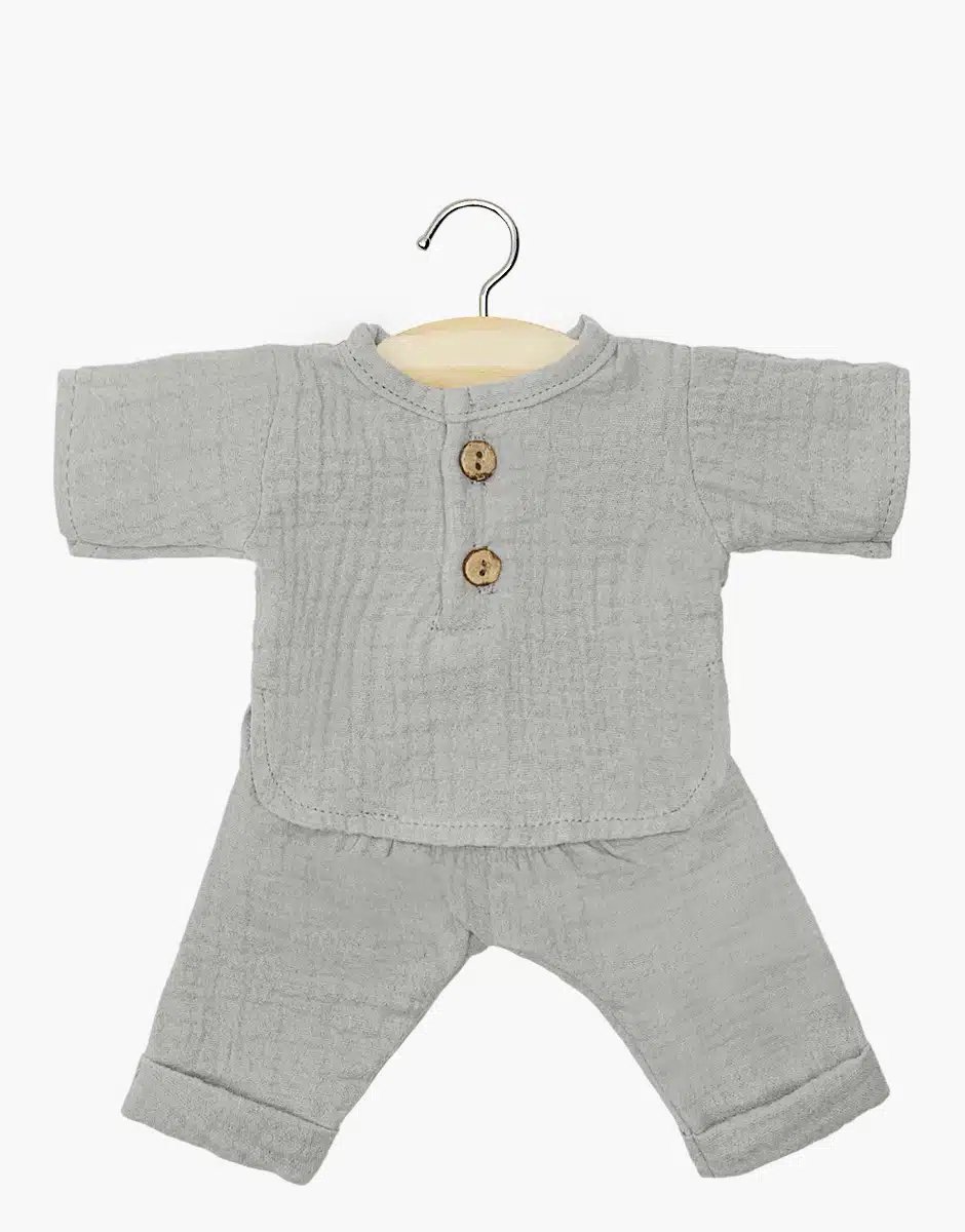 Minikane Poppenkleding Kledingset Andrea Grijs 34 cm