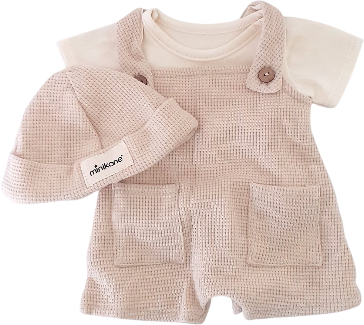 Minikane Poppenkleding Kledingset Antonin Beige 47 cm