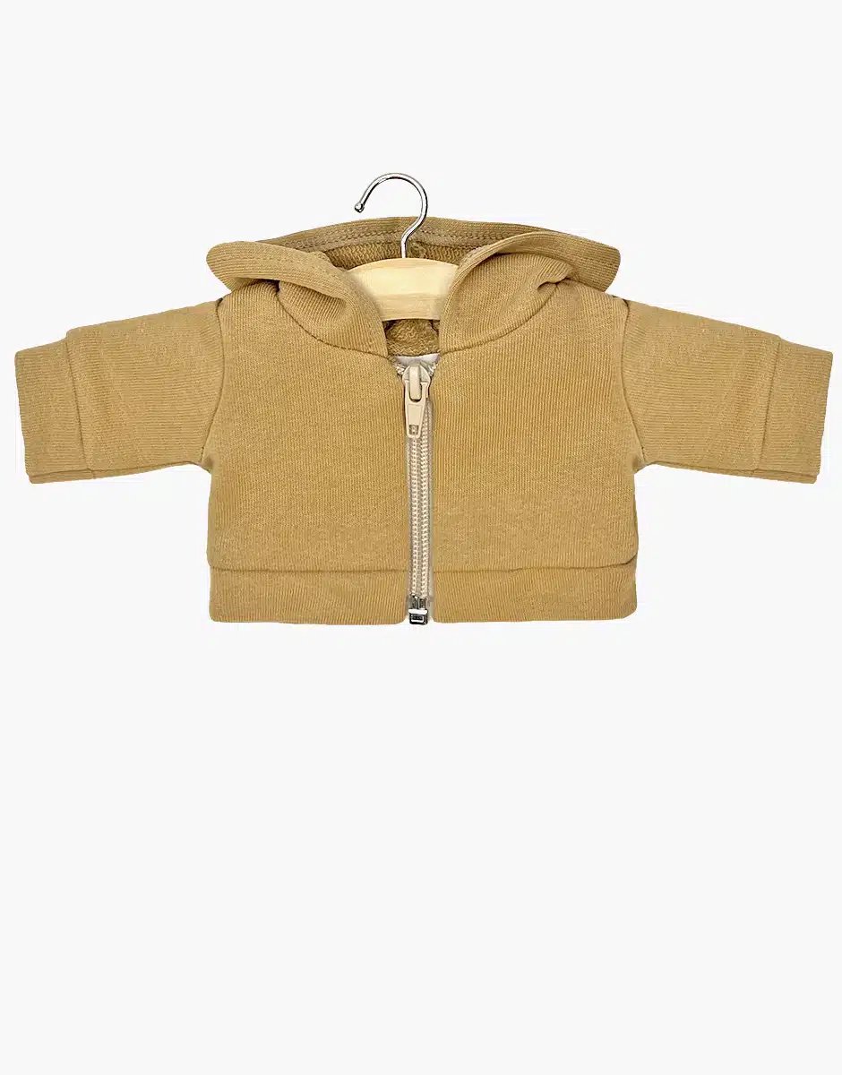 Minikane Poppenkleding Lichtbruin Vest 34 cm