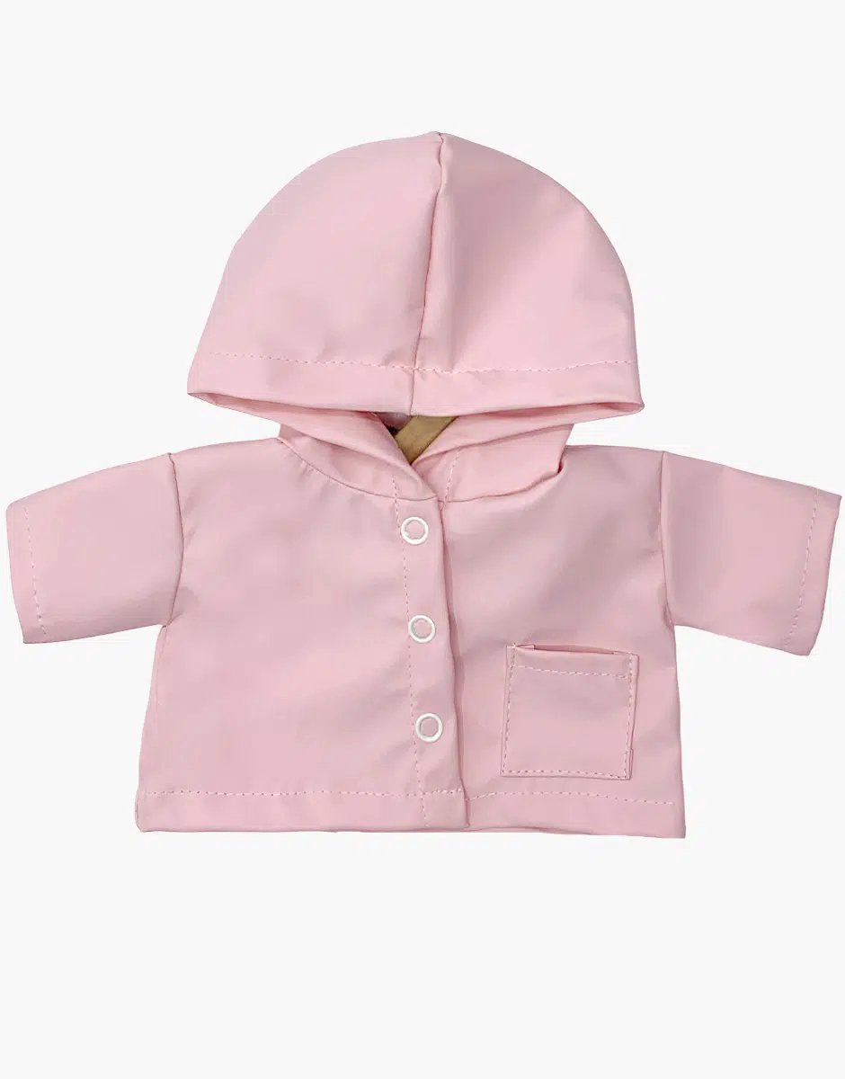 Minikane Poppenkleding Regenjas Roze 34 cm
