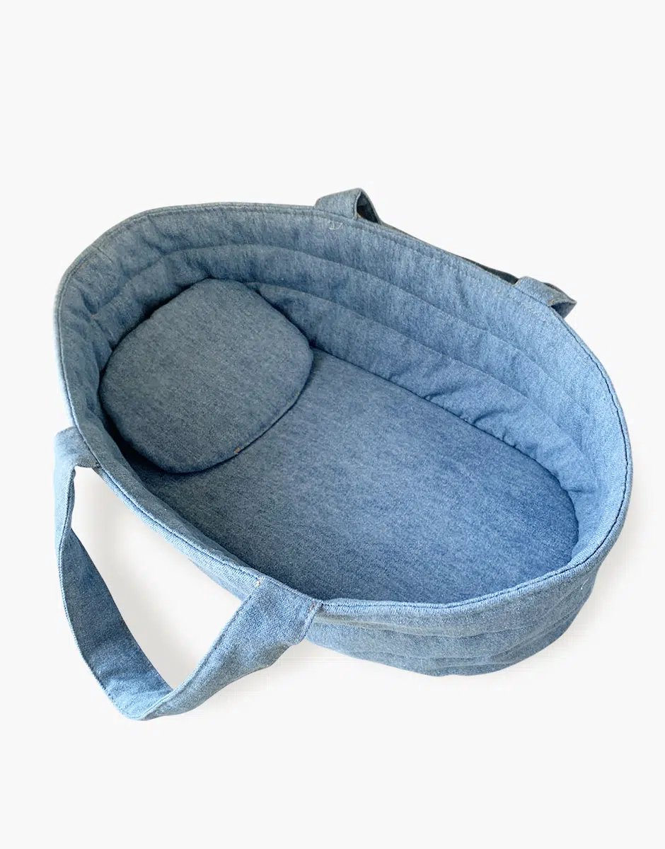   Poppenreiswieg Blauw 28 cm