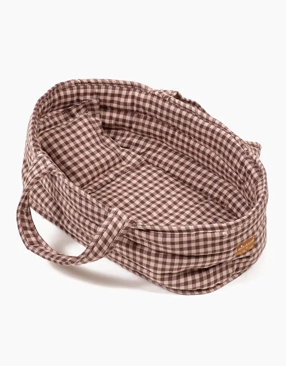   Poppenreiswieg Bruine Ruitjes 35 cm