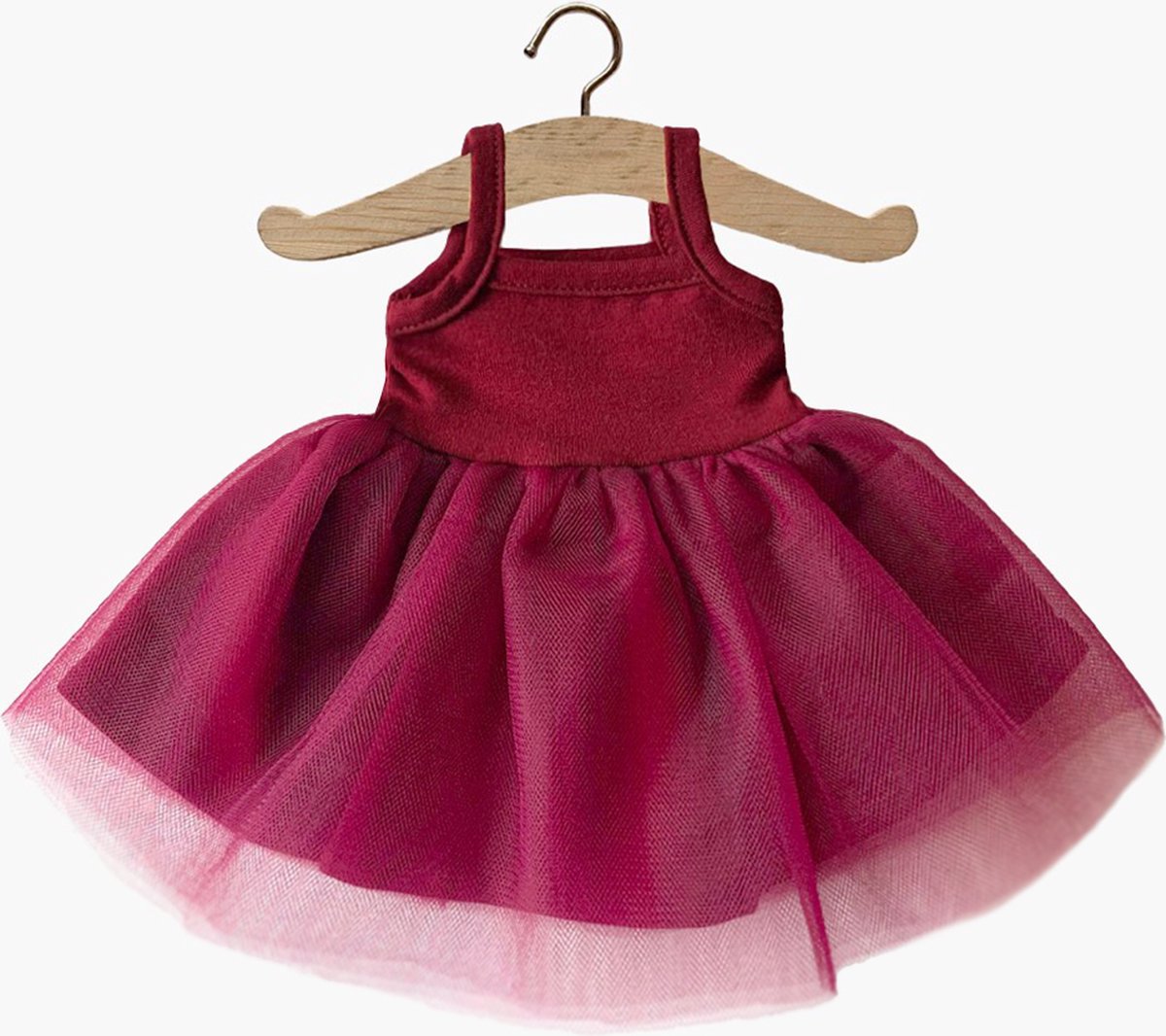 Minikane Rosella Bordeauxrode Balletjurk 34 cm
