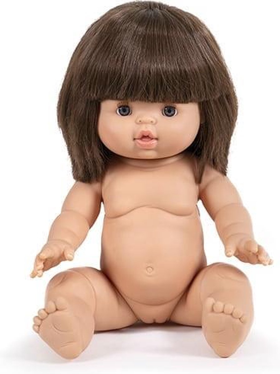 Paola Reina / Minikane Pop Chloe Gordi Bruin Haar Meisje 34 cm