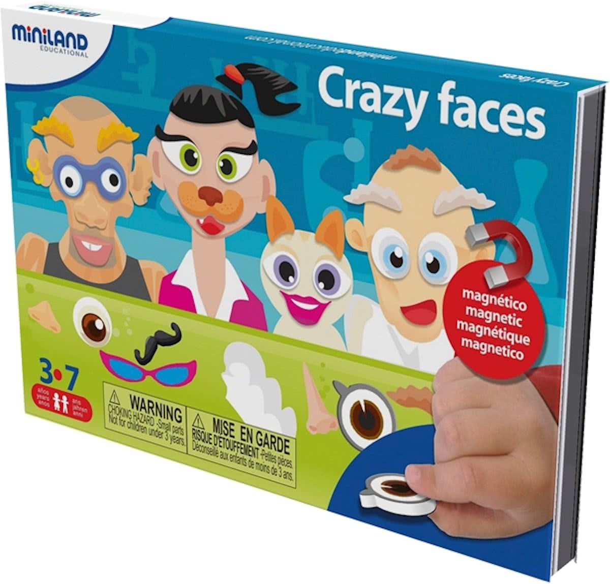 CRAZY FACES, magnetisch spel voor onderweg