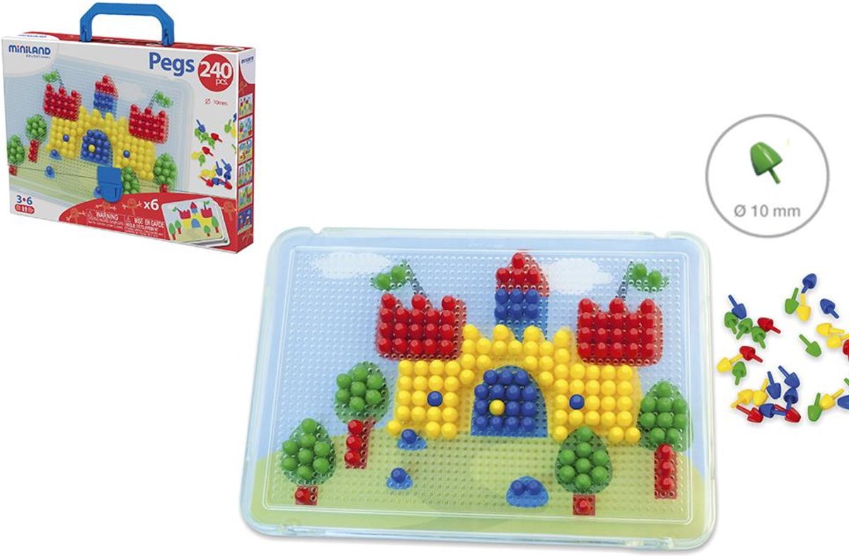 Miniland Mozaiek Pegs - 10 mm