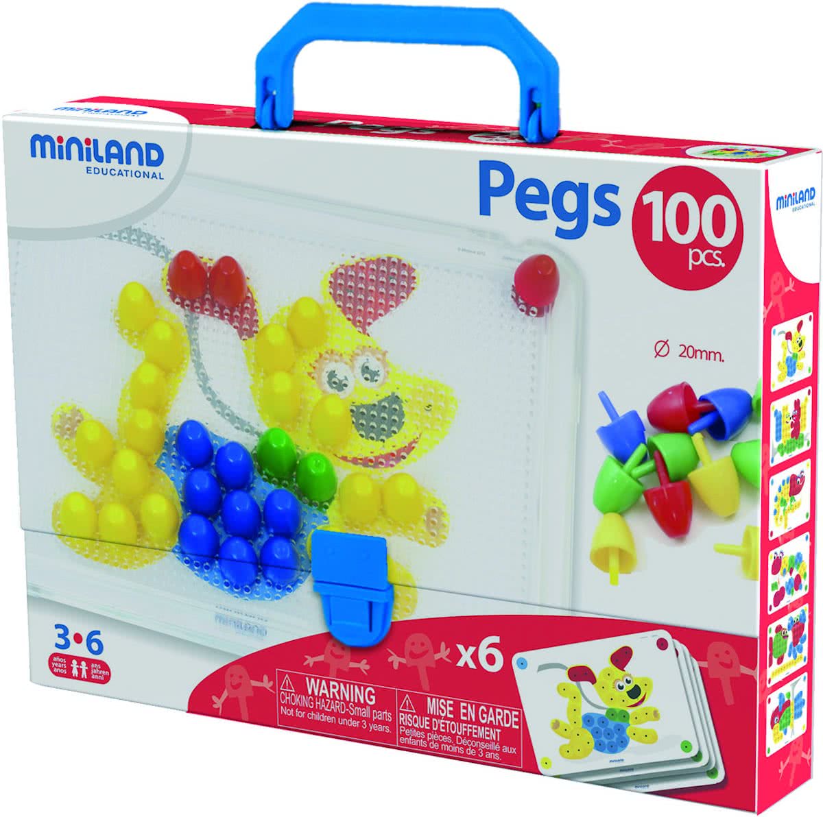Miniland Mozaiekspel Pegs - 20 mm
