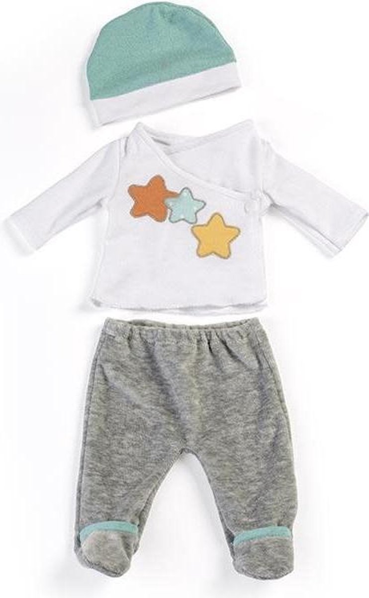     Pyjama Wit/grijs 3-delig