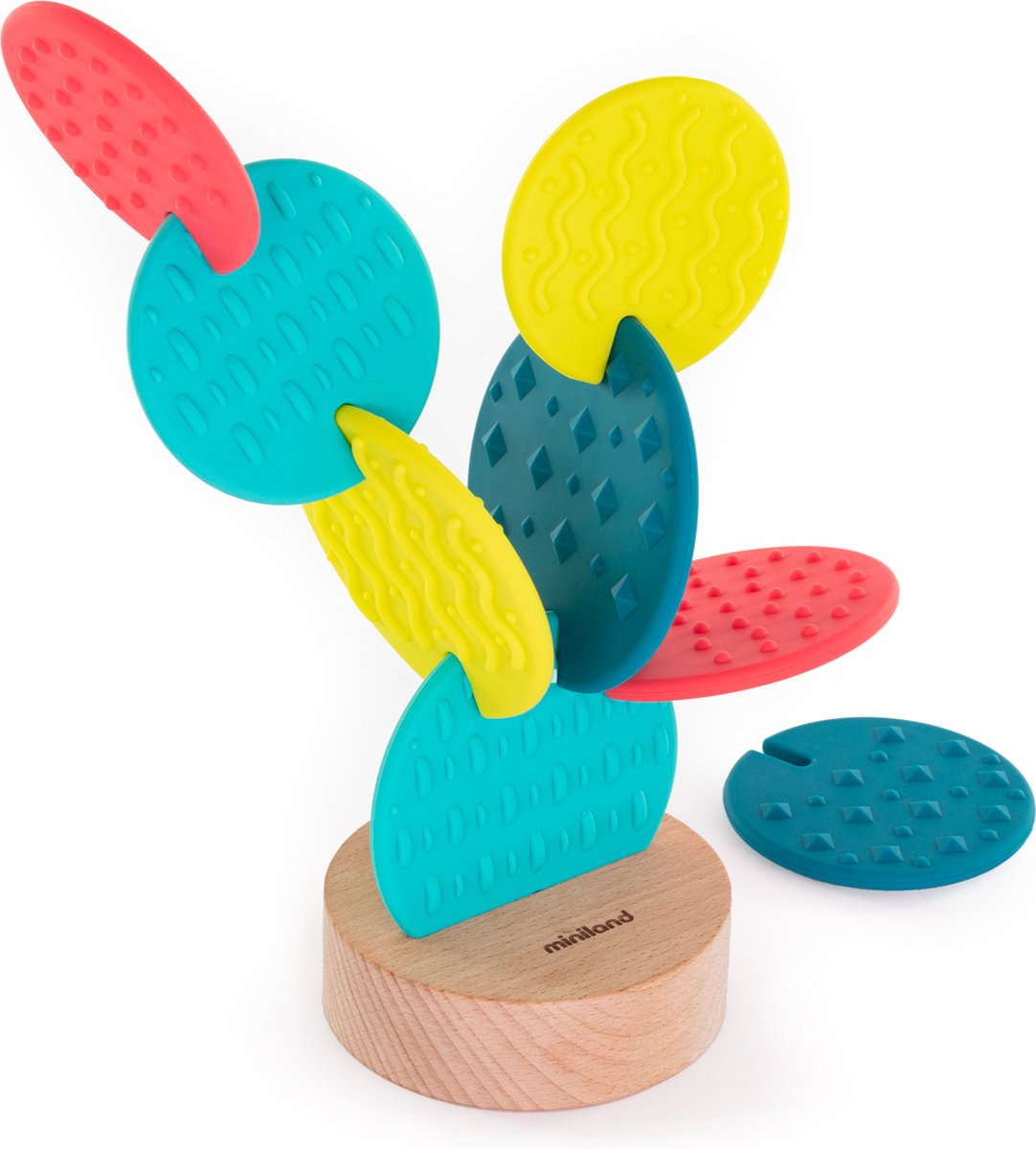 Miniland sensorisch speelgoed cactus educatief multicolor 8-delig.