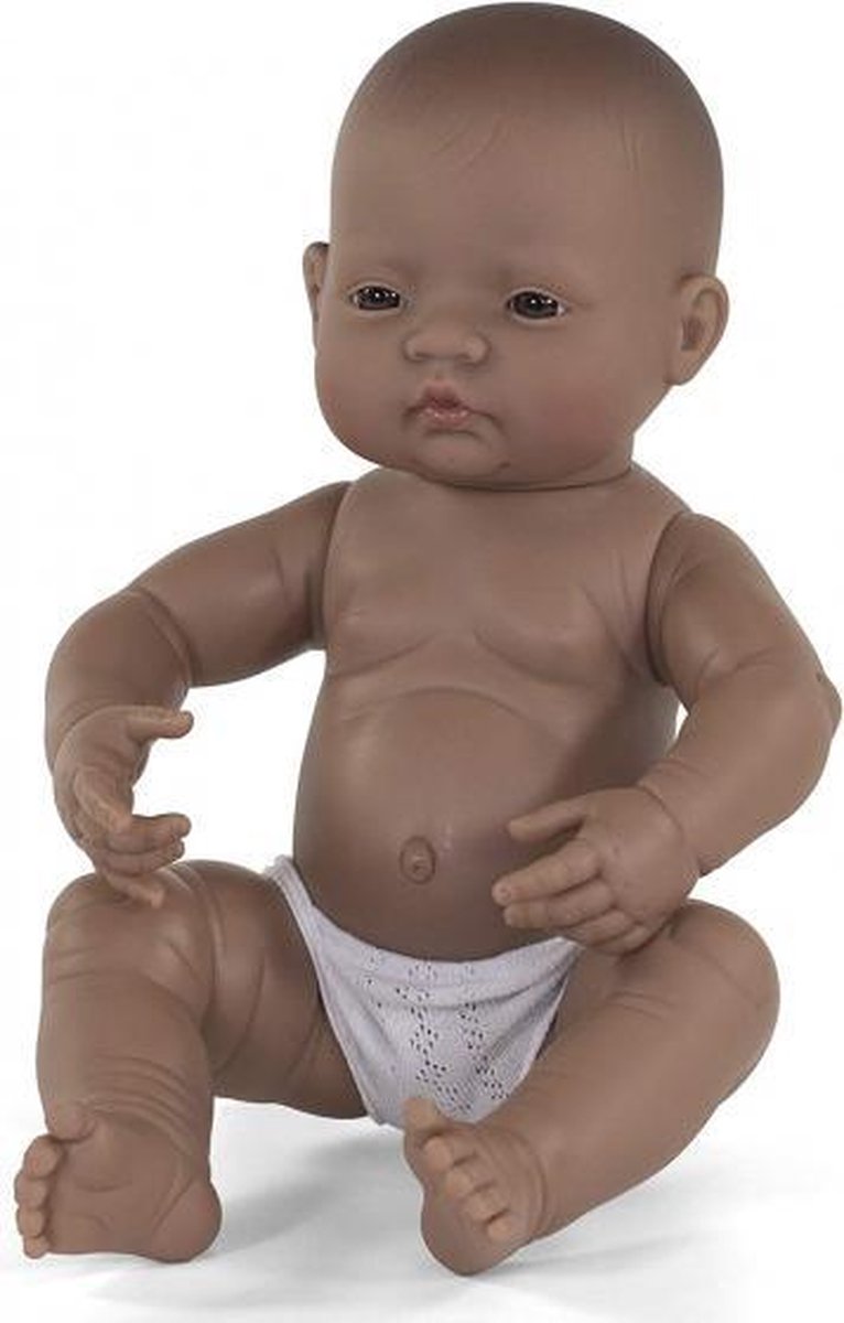 babypop jongetje met vanillegeur 40 cm bruin