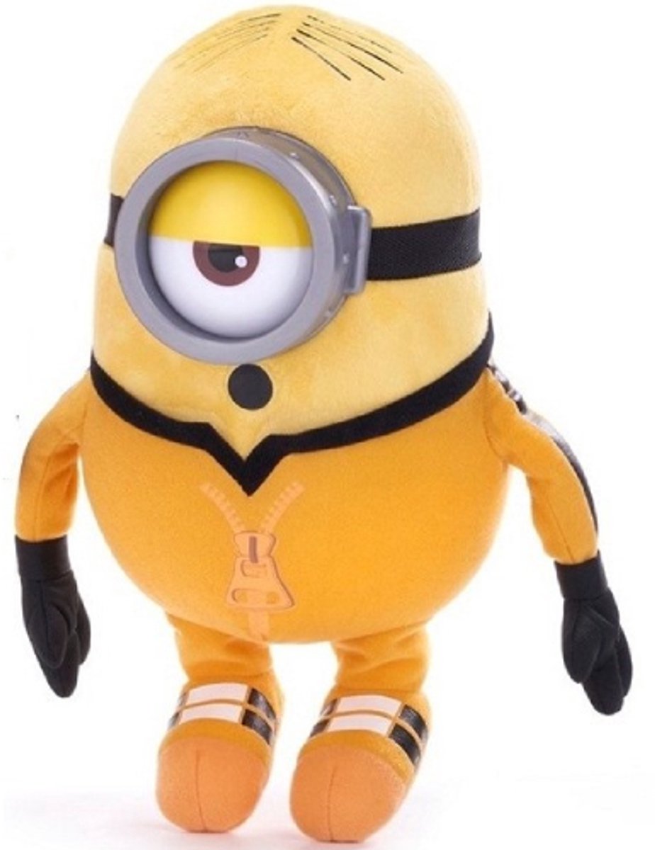 Stuart Kungfu Outfit Minions Pluche Knuffel 30 cm - Verschrikkelijke Ikke - Despicable Me - Speelgoed Knuffels voor Kinderen Jongens Meisjes