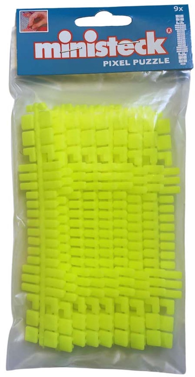 Ministeck Neon Geel Colorstripes 9 strips - Creatief Speelgoed.