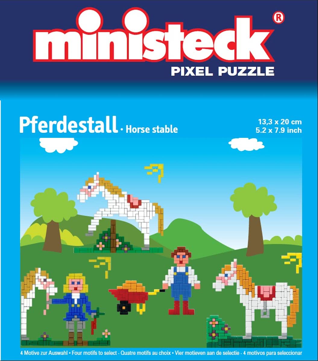 Ministeck: Pixel Puzzel - Paardenstal