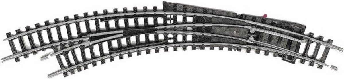 T14956 N   rails Gebogen wissel, Links 42 ° 194.6 mm, 228.2 mm
