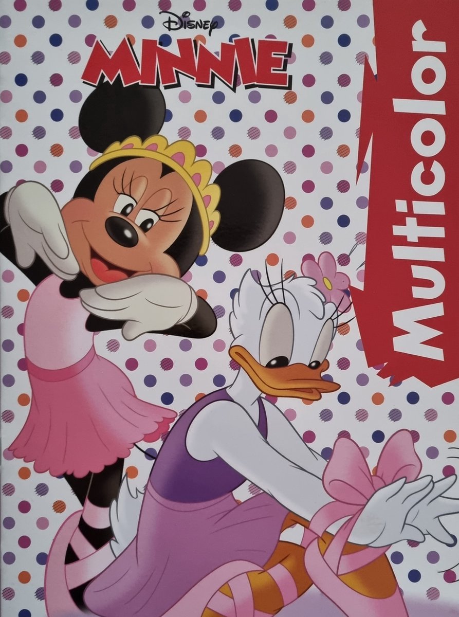 kleurboek Minnie Mouse met voorbeelden in kleur 16 pag