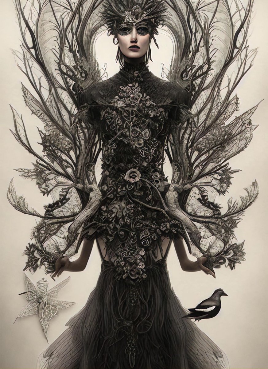 Black Widow - Mint by Michelle Decoupage papier A3