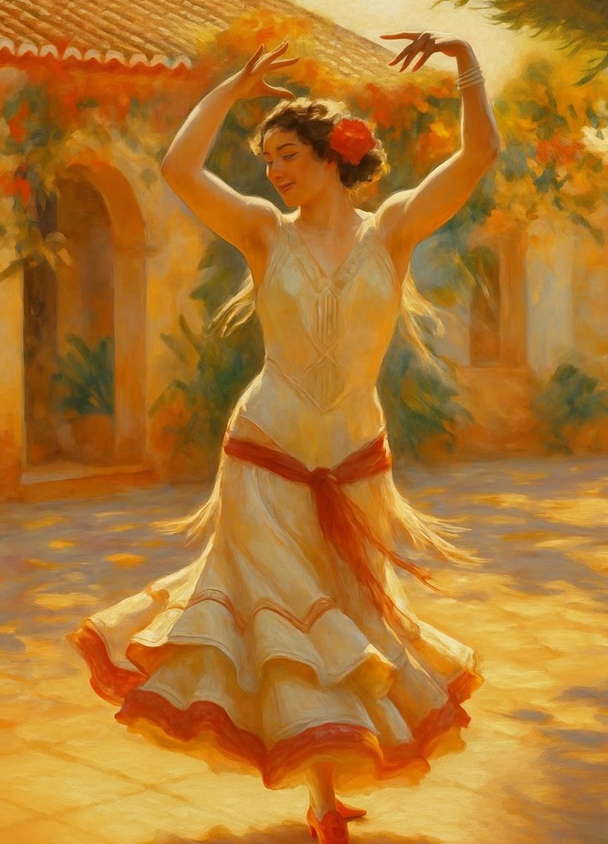 Flamenco Sunrise - Mint by Michelle decoupage papier - A3