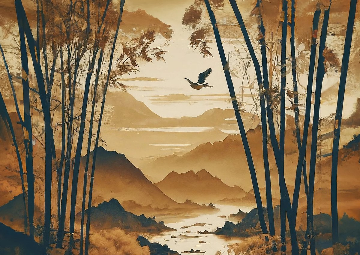 Golden brown, Mint by Michelle decoupage papier A3