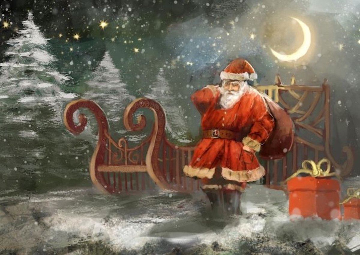 Santa Claus - Mint by Michelle decoupage papier A1